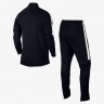Спортивный костюм футбольного клуба Фиорентина черный (комплект: олимпийка + спортивные брюки)
