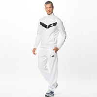 Спортивный костюм футбольного клуба ЦСКА белый (комплект: олимпийка + спортивные брюки)