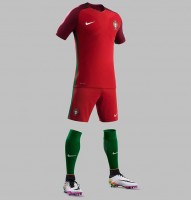 Форма игрока Сборной Португалии Данило Перейра (Danilo Luis Helio Pereira) 2016/2017 (комплект: футболка + шорты + гетры)