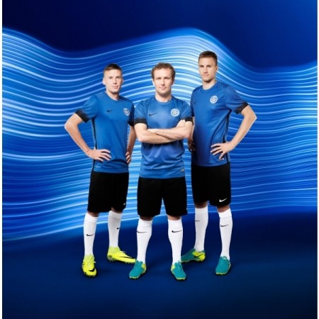Форма сборной Эстонии по футболу 2016/2017 (комплект: футболка + шорты + гетры)