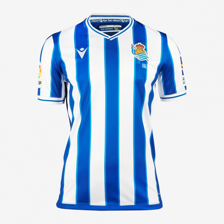 Форма футбольного клуба Реал Сосьедад 2020/2021 Домашняя   (комплект: футболка + шорты + гетры)  