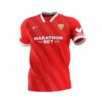 Форма футбольного клуба Севилья 2020/2021 Гостевая  (комплект: футболка + шорты + гетры)  