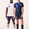 Детская форма сборной США 2020/2021 Гостевая (комплект: футболка + шорты + гетры)   