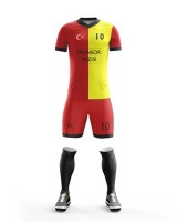 Kit de futebol masculino Formacenter N2 (conjunto: T-shirt + calções + meias)