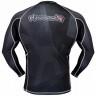 Рашгард мужской Hayabusa Metaru 47 Silver Rashguard Longsleeve - Black