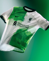 Форма футбольного клуба Ливерпуль 2023/2024 Гостевая  (комплект: футболка + шорты + гетры)