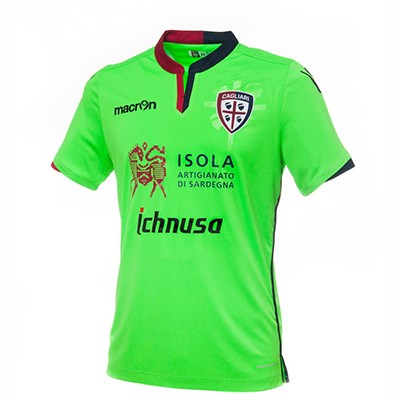 T-shirt dos homens goleiro de futebol do clube Cagliari 2016/2017