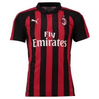 A forma do clube de futebol Milan 2018/2019 Home (set: T-shirt + calções + leggings)