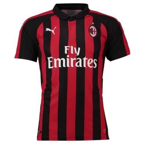 A forma do clube de futebol Milan 2018/2019 Home (set: T-shirt + calções + leggings)