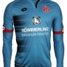 Forma de goleiro masculino do clube de futebol Mainz 05 2016/2017 (conjunto: T-shirt + calções + leggings)