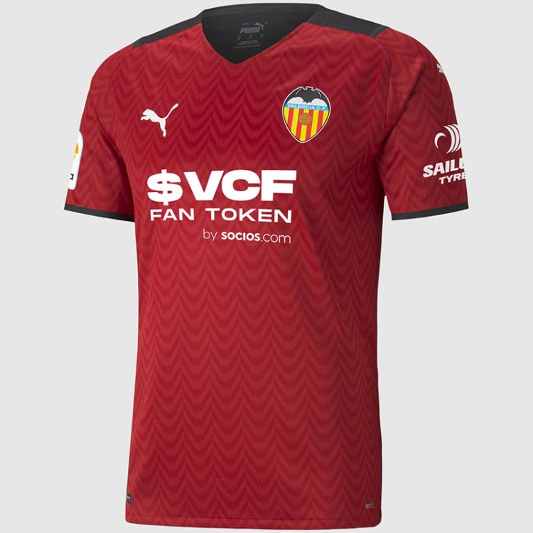 Детская футболка футбольного клуба Валенсия 2021/2022 Гостевая 