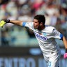 T-shirt masculina de futebol goleiro do clube Empoli 2016/2017