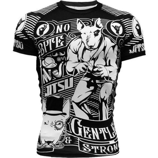 Рашгард мужской Jitsu Gentle & Strong - короткий рукав