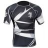 Рашгард мужской Hayabusa Metaru Rashguard Black/White S/S