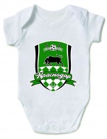 Детское боди футбольного клуба Краснодар (большой логотип)