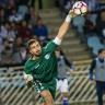 A forma masculina do goleiro do clube de futebol Alaves 2016/2017 (conjunto: camiseta + short + leggings)