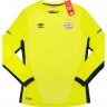 The male kit of the goalkeeper football club PSV 2016/2017 Home (set: T-shirt + shorts + leggings)