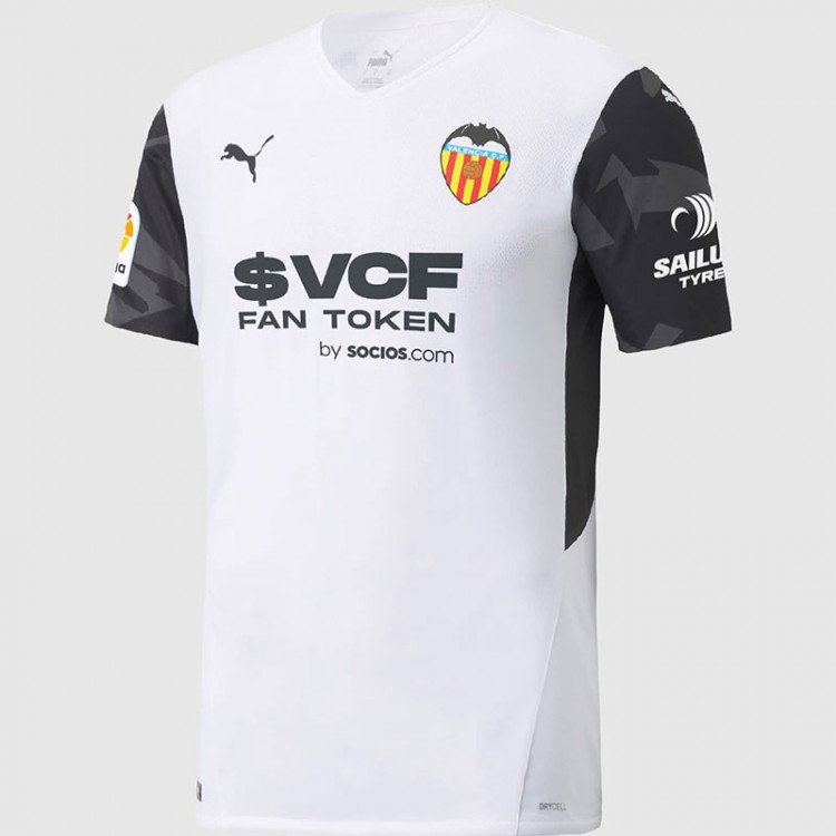 Детская футболка футбольного клуба Валенсия 2021/2022 Домашняя   