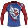 Рашгард мужской Hayabusa Ninja Falcon Rashguard Long Sleeve - Blue / Red