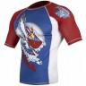 Рашгард мужской Hayabusa Ninja Falcon Rashguard Short Sleeve - Blue/Red