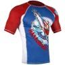 Рашгард мужской Hayabusa Ninja Falcon Rashguard Short Sleeve - Blue/Red