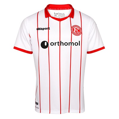 A forma do clube de futebol Fortuna Düsseldorf 2017/2018 (conjunto: T-shirt + calções + leggings)