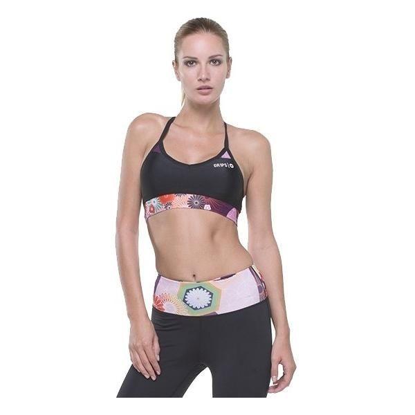 Топ спортивный Grips Athletics Power Flower dark