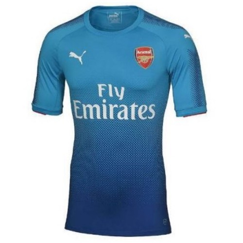 T-shirt de futebol do clube Arsenal Londres 2017/2018 Convidado