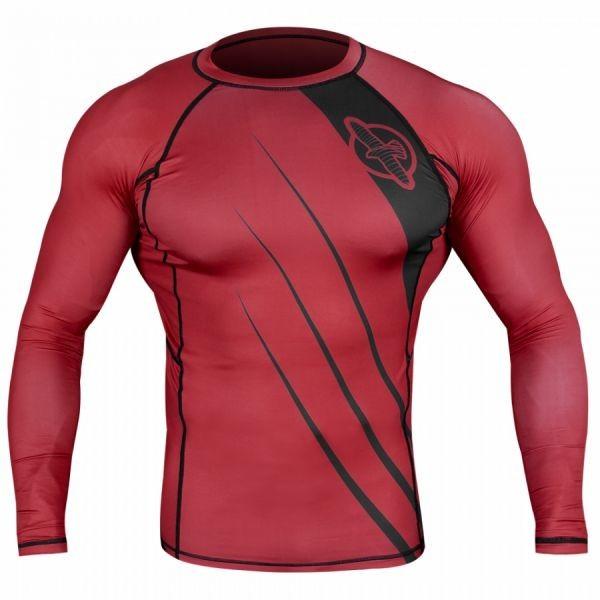 Рашгард мужской Hayabusa Recast Rashguard Long Sleeve - Red/Black