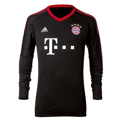 Kit masculino goleiro de futebol do clube Bayern de Munique 2017/2018 Inicio (conjunto: T-shirt + calções + meias)
