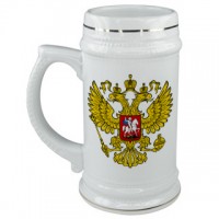 Кружка пивная, керамическая Сборная России