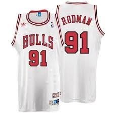 Баскетбольная форма Деннис Родман мужская белая  XL