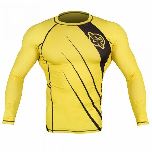 Рашгард мужской Hayabusa Recast Rashguard Long Sleeve - Yellow/Black