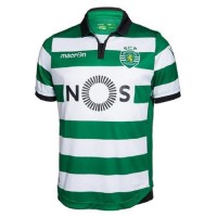 The kit of the football club Sporting 2016/2017 Home (set: T-shirt + shorts + leggings)