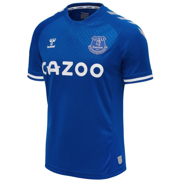 Детская форма  футбольного клуба Эвертон 2020/2021 Домашняя  (комплект: футболка + шорты + гетры)    