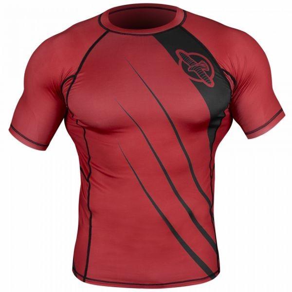 Рашгард мужской Hayabusa Recast Rashguard Short Sleeve - Red/Black