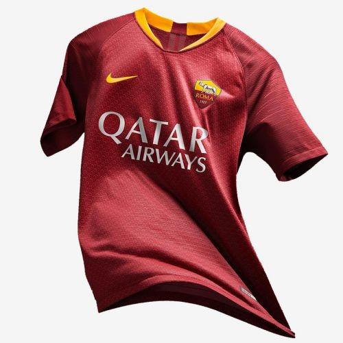 Children's kit of the football club player Roma Kevin Strootman 2018/2019 Home (set: T-shirt + shorts + leggings)