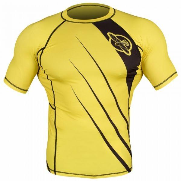 Рашгард мужской Hayabusa Recast Rashguard Short Sleeve - Yellow/Black