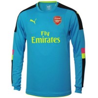 La forma masculina del club de fútbol portero Arsenal 2016/2017 Invitado (conjunto: camiseta + pantalones cortos + polainas)