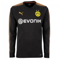 Masculino kit goleiro de futebol do clube Borussia Dortmund 2017/2018 Inicio (conjunto: T-shirt + calções + meias)