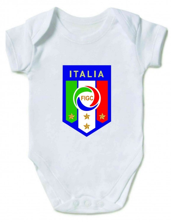 Детское боди футбольной сборной Италии (большой логотип)