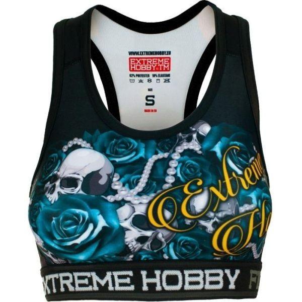 Топ спортивный Extreme Hobby Workout Skull Rose