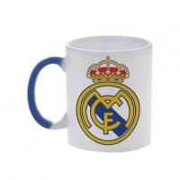 Кружка синяя, хамелеон футбольного клуба Реал Мадрид