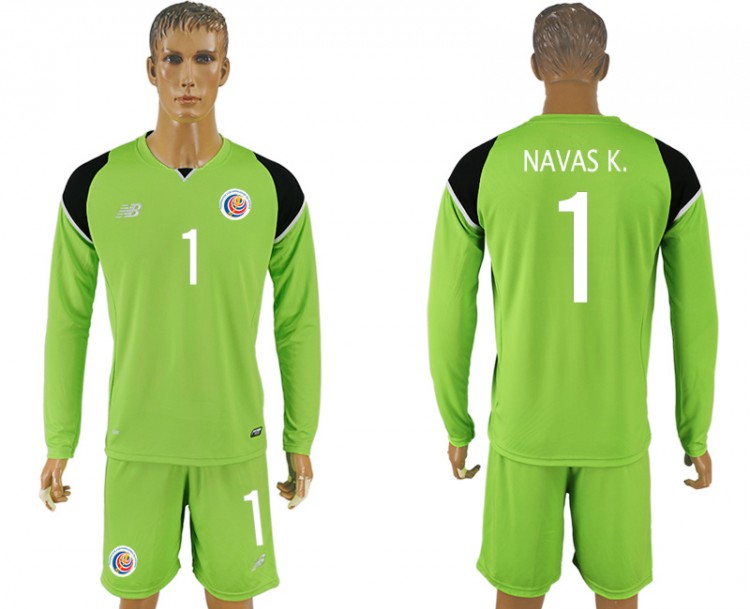 Мужская форма голкипера сборной Коста-Рики 2016/2017 (комплект: футболка + шорты + гетры)