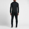 Спортивный костюм футбольного клуба Малага черный (комплект: олимпийка + спортивные брюки)