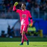 La forma masculina del portero del club de fútbol Eibar 2016/2017 (set: camiseta + shorts + leggings)