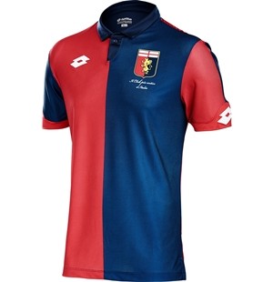 A forma do clube de futebol Genoa 2016/2017 (conjunto: T-shirt + calções + leggings)