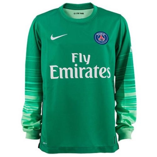 A forma masculina do goleiro de futebol do clube PSG 2016/2017 Convidado (conjunto: camiseta + calções + leggings)