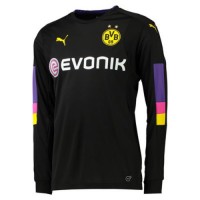 A forma masculina do goleiro do clube de futebol Borussia Dortmund 2016/2017 Inicio (conjunto: T-shirt + calções + leggings)