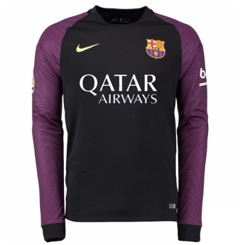 T-shirt dos homens goleiro de futebol do clube Barcelona 2016/2017 Inicio